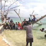 นักท่องเที่ยว แห่เซลฟี่ขอนไม้ยักษ์รูปร่างสวยแปลกตา สัญลักษณ์เด่น ริมหาดเกาะกระดาน  