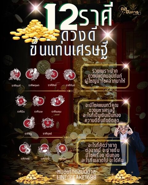 หมอเค้ก Magic stone เปิดชะตา 12 ราศี ดวงดีขึ้นแท่นเศรษฐี ราศีไหนบ้าง จะมีโชคแบบทวีคูณ ดวงมหาเศรษฐี ราศีไหนรวยเพราะปาก