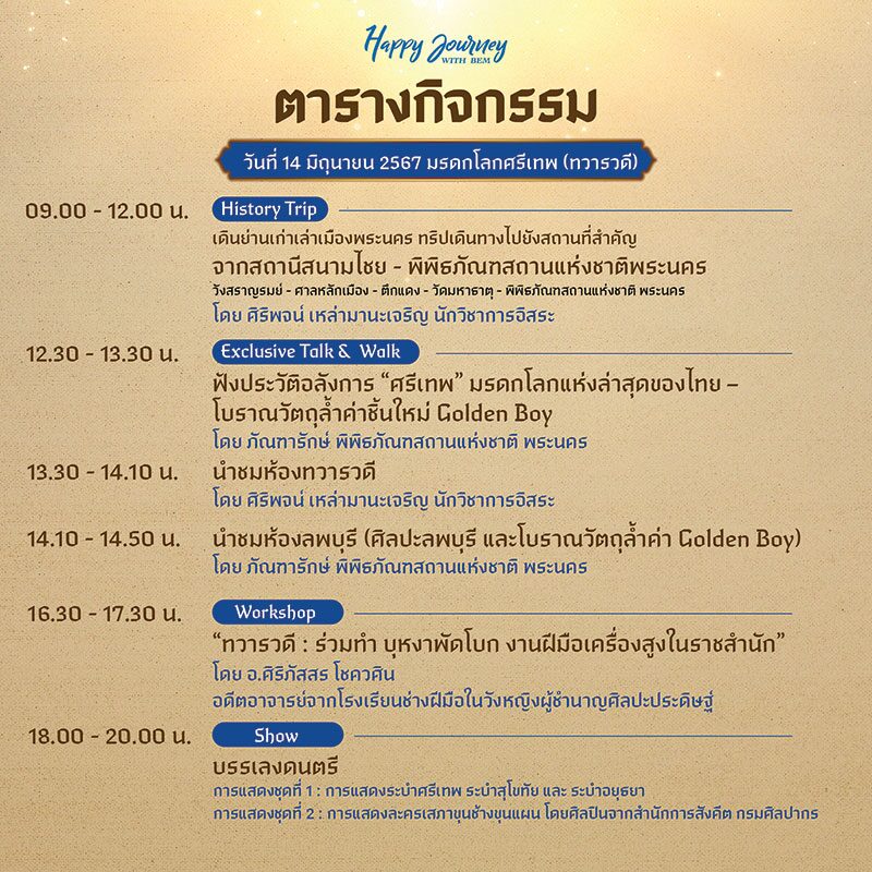หลาก&หลาย - เที่ยวฟรีมรดกสยาม 3 สมัย ย้อนรอยยุคทวารวดี-สุโขทัย-อยุธยา