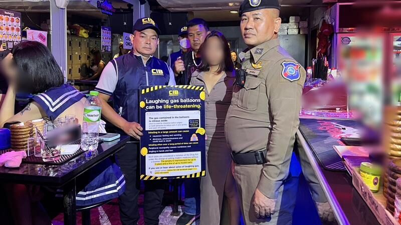 ระดมกำลัง ลุยตรวจเข้ม สถานบันเทิง พัทยา ห้ามขาย ลูกโป่งแก๊สหัวเราะ-ค้าประเวณี 