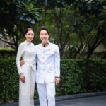 เบนซ์ ปุณยาพร พร้อมแฟนหนุ่ม แก๊ป วิทนาถ เข้ารับพระราชทานน้ำสังข์สมรส จากกรมสมเด็จพระเทพ ฯ พร้อมฉลองสมรสสิ้นปี