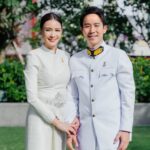 เบนซ์ ปุณยาพร พร้อมแฟนหนุ่ม แก๊ป วิทนาถ เข้ารับพระราชทานน้ำสังข์สมรส จากกรมสมเด็จพระเทพ ฯ พร้อมฉลองสมรสสิ้นปี