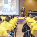 ผู้บัญชาการตำรวจแห่งชาติบรรยายให้ความรู้เรื่องโครงการจิตอาสาพระราชทาน