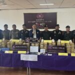 บก.ตชด.ภาค 4 กก.ตชด.42 กองร้อย ตชด.427 แถลงข่าวการจับกุมเครือข่ายยาเสพติดข้ามชาติ