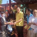 ศาลเจ้าพ่อเตียวหุย แจกข้าวสาร ประเพณีทิ้งกระจาด ชาวบ้านแห่รับเครื่องอุปโภค-บริโภค