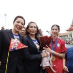 ชาวสุราษฎร์ฯ แห่ต้อนรับ น้องเทนนิส ฮีโร่โอลิมปิกเหรียญทองสองสมัย หนึ่งเดียวชาวไทย