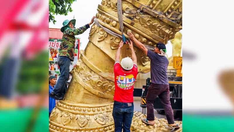 ดราม่า สร้างท้าวเวสสุวรรณ สูงที่สุดในโลก 19เมตร คนเชียงใหม่ไม่เห็นด้วย ค้ำหัวองค์พระธาตุ