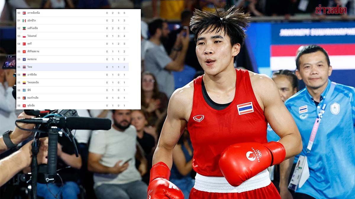 สรุปตารางเหรียญรางวัล โอลิมปิก ทัพนักกีฬาไทย อยู่ที่เท่าไหร่ หลังคว้าเพิ่มอีก 1 เหรียญ