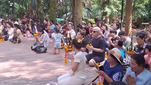 Grandfather Duanchai laughing