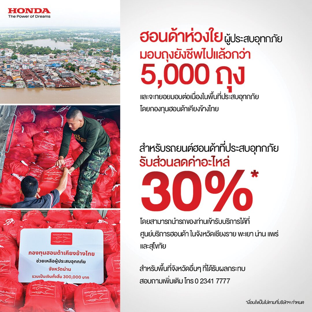 หลาก&หลายรถยนต์ - เปิดแคมเปญดูแลรถหลังน้ำท่วม ทุกค่ายพร้อมใจช่วยลดภาระผู้ประสบภัย