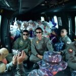 ฝูงบิน 416 เชียงราย ส่งข้าวกล่อง 300 กล่อง ถุงยังชีพ 400 ถุง มอบ รร.บ้านปางหัด