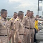 เสนาธิการทหารเรือ เดินทางตรวจการซ้อมรูปขบวนเรือในแม่น้ำเจ้าพระยา ครั้งที่ 6