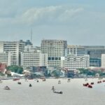 เสนาธิการทหารเรือ เดินทางตรวจการซ้อมรูปขบวนเรือในแม่น้ำเจ้าพระยา ครั้งที่ 6