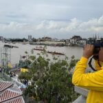 เสนาธิการทหารเรือ เดินทางตรวจการซ้อมรูปขบวนเรือในแม่น้ำเจ้าพระยา ครั้งที่ 6