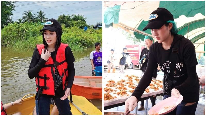 กำลังใจจากลูกสาวคนอีสาน เบสท์ ลงพื้นที่ช่วยผู้ประสบภัยน้ำท่วม จ.หนองคาย