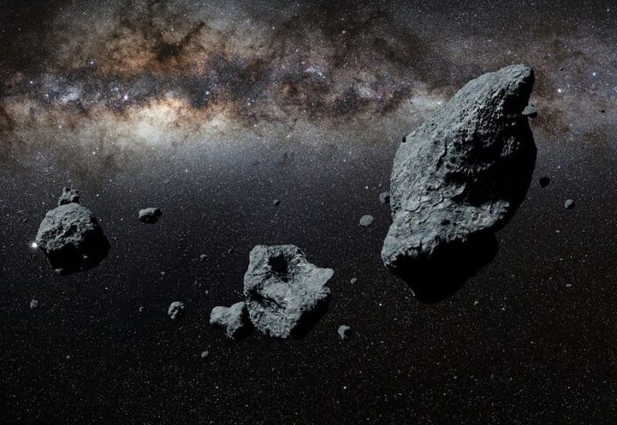 Illustration of Asteroid 2024 PT5
