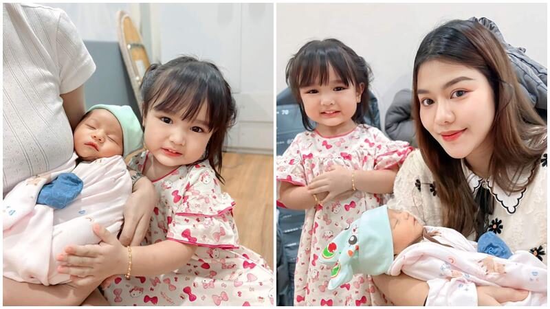 เจนนี่ พาน้องยูจิน รับขวัญ น้องคาร์โล ลูกชาย ธัญญ่า อาร์สยาม