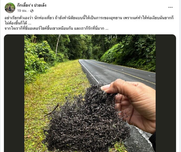นักท่องเที่ยว ทิ้งขยะบนเขาใหญ่
