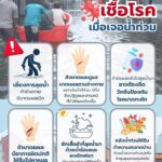 ห่วงใยสุขภาพ เตือนประชาชน ระวังโรค-ภัยสุขภาพ ที่มากับน้ำท่วม แนะ 9 วิธีป้องเจ็บป่วย 