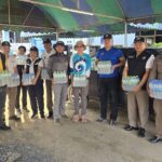 ตำรวจท่องเที่ยวจังหวัดลพบุรี นำน้ำดื่มมอบให้ เทศบาลตำบลหาดอาสา อำเภอสรรพยา