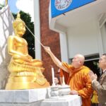 ครบรอบ 30 ปี สน.วังทองหลาง จัดพิธีเบิกเนตร พระพุทธชยันตี ประดิษฐานหน้าสถานี