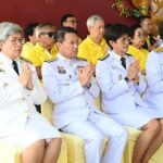 ราชเลขานุการในพระองค์ฯ ประธานพิธีบวงสรวง การแสดงโขนมูลนิธิส่งเสริมศิลปาชีพฯ