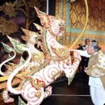 ราชเลขานุการในพระองค์ฯ ประธานพิธีบวงสรวง การแสดงโขนมูลนิธิส่งเสริมศิลปาชีพฯ