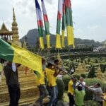สวนนงนุช ถือฤกษ์ดี 9.09 น. เปลี่ยนธงมนตรา 9 ผืน สัญลักษณ์แห่งความโชคดี-เสริมสิริมงคล