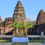 บวงสรวงปราสาทหินพิมาย บูชาขอพร พระศิวะ-สิ่งศักดิ์สิทธิ์ ตามคติโบราณ เสริมสิริมงคล