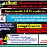 อุตุฯ เตือนมรสุมถล่ม 7 จังหวัดภาคใต้ ฝนตกหนักมาก ระวังน้ำท่วม น้ำป่า ดินสไลด์