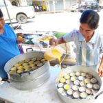 ขนมตาล รสชาติหวานมัน เนื้อนุ่มขึ้นฟู กลิ่นหอม สดใหม่ ของอร่อย เมืองบ้านโป่ง