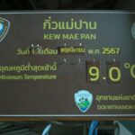 ยอดดอยอินทนนท์ อากาศเย็น เช้านี้ 8 องศา นักท่องเที่ยวแห่สัมผัสอากาศหนาว