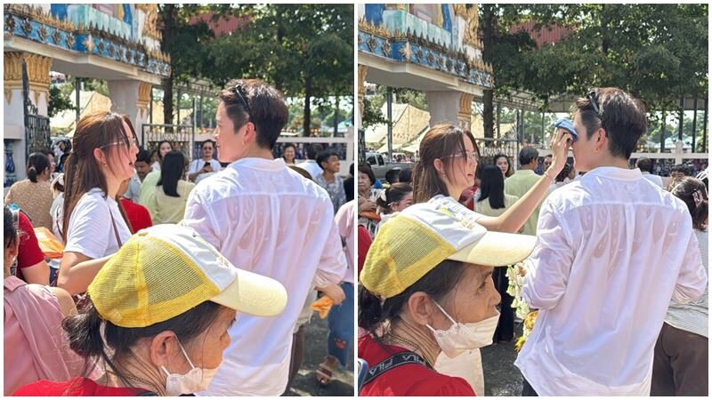 ‘โบว์ เมลดา’ พา ‘อาเล็ก’ เปิดโลก ม่วนจอยโชว์สเต็ปเต้นหน้ารถแห่งานกฐิน