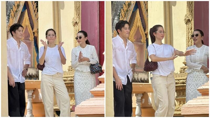 ‘โบว์ เมลดา’ พา ‘อาเล็ก’ เปิดโลก ม่วนจอยโชว์สเต็ปเต้นหน้ารถแห่งานกฐิน