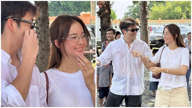 ‘โบว์ เมลดา’ พา ‘อาเล็ก’ เปิดโลก ม่วนจอยโชว์สเต็ปเต้นหน้ารถแห่งานกฐิน