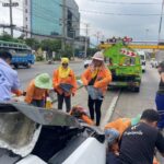 "พิพัฒน์" รมว.แรงงาน ห่วงทายาทพนักงานกวาดถนน ประสบเหตุถูกรถกระบะชนเสียชีวิต 2 ราย