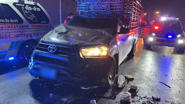 Mother and daughter hurt in Honda Jazz crash on Ratchaphruek Road | News by Thaiger