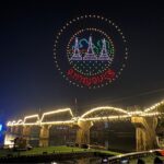 สุดยิ่งใหญ่! โดรนแปรอักษรสุดตระการตา งานสัปดาห์สะพานข้ามแม่น้ำแคว