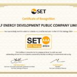 GULF ได้รับการประเมินหุ้นยั่งยืน SET ESG Ratings ปี 2567 ระดับ AAA