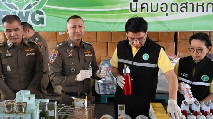 Illegal health products worth 220 million baht destroyed | News by Thaiger