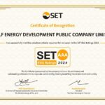 GULF ได้รับการประเมินหุ้นยั่งยืน SET ESG Ratings ปี 2567 ระดับ AAA 