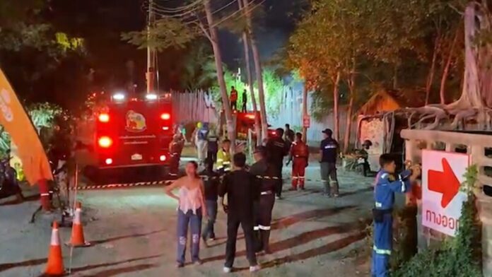 Fireworks spark devastating blaze at Bang Saen Beach restaurant | News by Thaiger