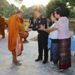 กองบิน 46 จัดพิธีทำบุญตักบาตรข้าวสารอาหารแห้ง เนื่องในโอกาสวันขึ้นปีใหม่2568