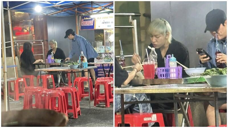 แบมแบม กับโมเมนต์สุดชิล นั่งกินก๋วยเตี๋ยวข้างทาง แฟนคลับแห่ชมความติดดิน