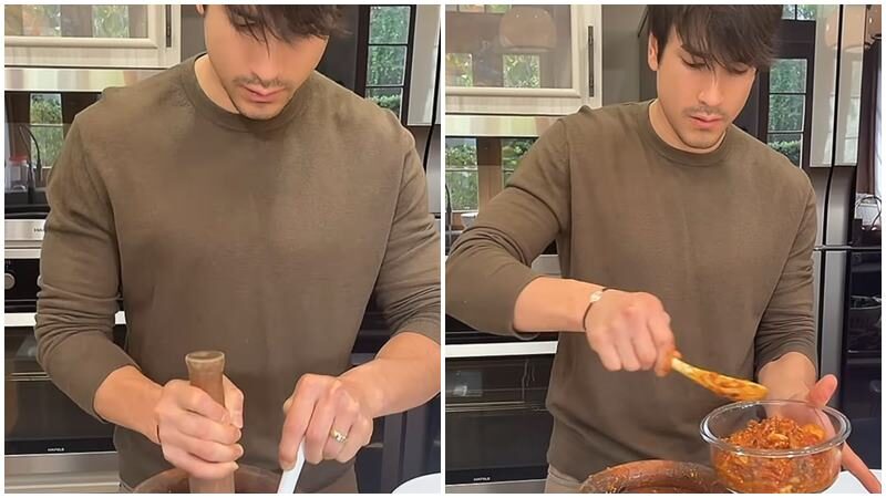 ณเดชน์ โชว์เสน่ห์ปลายจวัก ลงมือตำน้ำพริก เมนูเด็ดของบ้าน