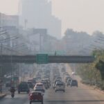 ฝุ่นพิษพุ่งสูงปรี๊ดแดงแปร๊ด ค่า PM 2.5  วัดได้ 162 AQI เตือนอันตรายต่อสุขภาพแนะสวมแมสก์