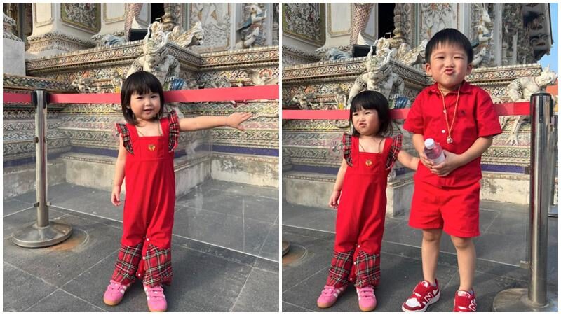 พลอย อัยดา เคลื่อนไหวโพสต์แรก พาลูกเข้าวัดทำบุญรับปีใหม่