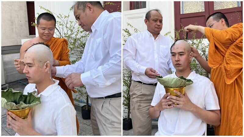 อนุโมทนาบุญ ทอย ปฐมพงศ์ เข้าพิธีบวชเรียบง่าย ศึกษาธรรมเป็นเวลา 15 วัน
