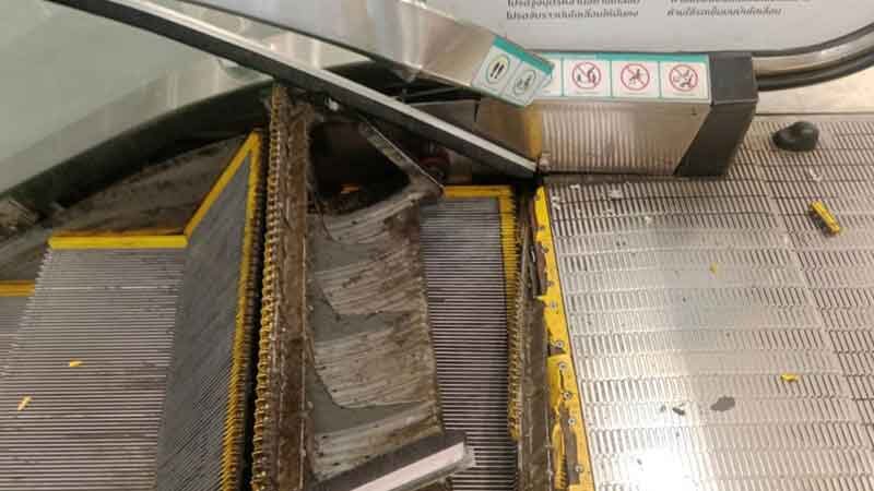 Bangkok mall escalator malfunction leads to temporary closure | News by Thaiger
