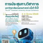 มก. เชิญร่วมประชุมวิชาการ 'ปัญญาประดิษฐ์สู่การใช้ประโยชน์-การพัฒนาอย่างยั่งยืน'